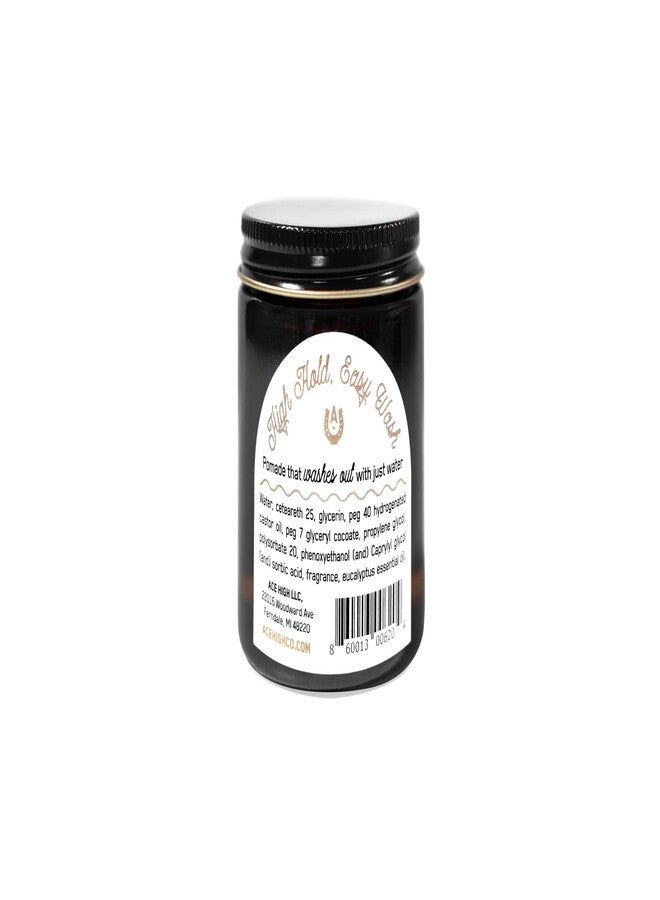 ace high Cool Water Gel Pomade, High Hold, Medium Finish, Natural Shine, Water Based, Hand Crafted, 4oz - Image 4