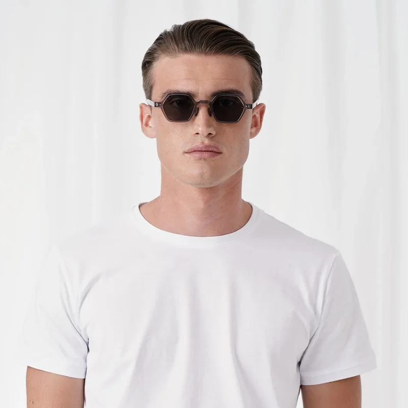Explicit Poets Explicit Poets Unisex Leon Gray-Gray Stylish Sunglasses, 44EP12