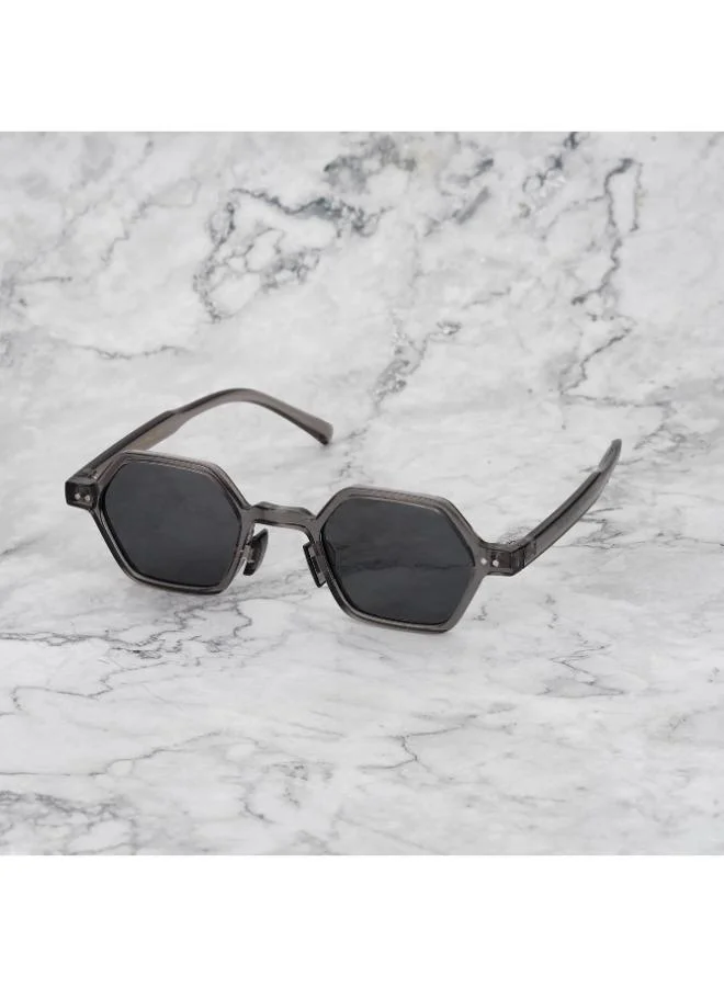 Explicit Poets Explicit Poets Unisex Leon Gray-Gray Stylish Sunglasses, 44EP12