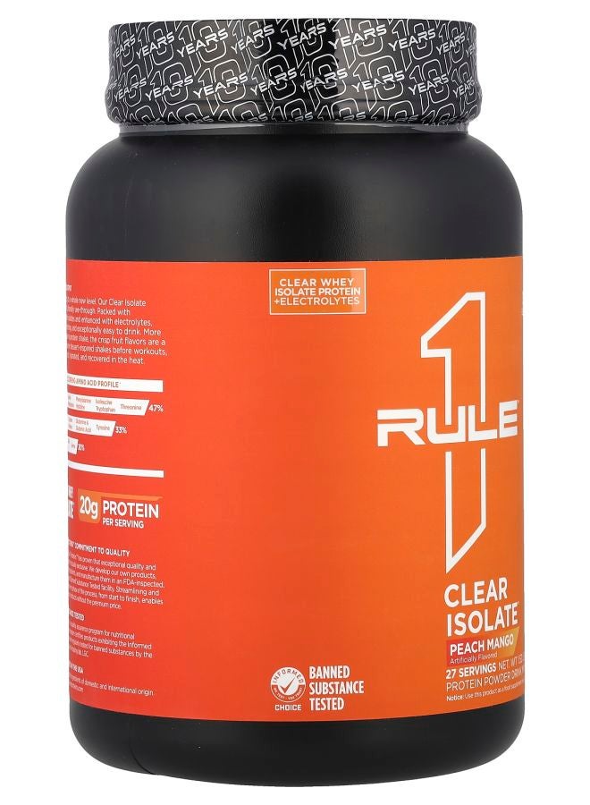 Rule One Proteins Clear Isolate™ Peach Mango 1.52 lb (689 g) - Image 2