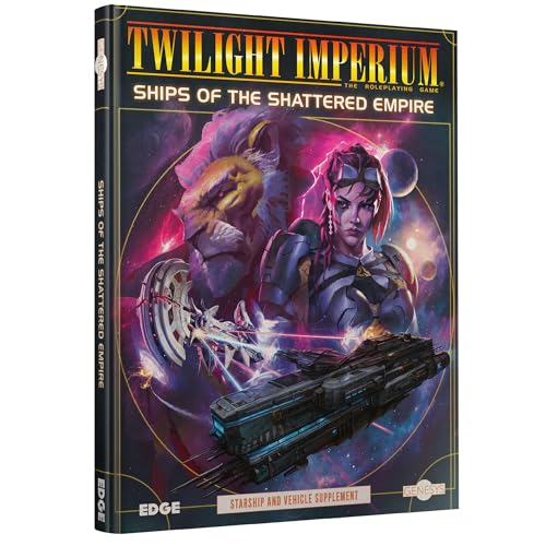Edge Asmodee Genesys Roleplaying Game Ships of The Shattered Empire SOURCEBOOK Twilight Imperium Starship Vehicle Guides SciFi Fantasy Game for Kids Adults Ages 14 26 Players 4 Hours - Image 1