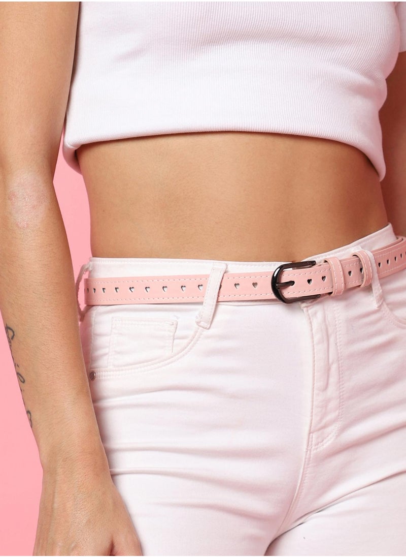 Haute Sauce Pink Solid Waist Belt  - Image 4