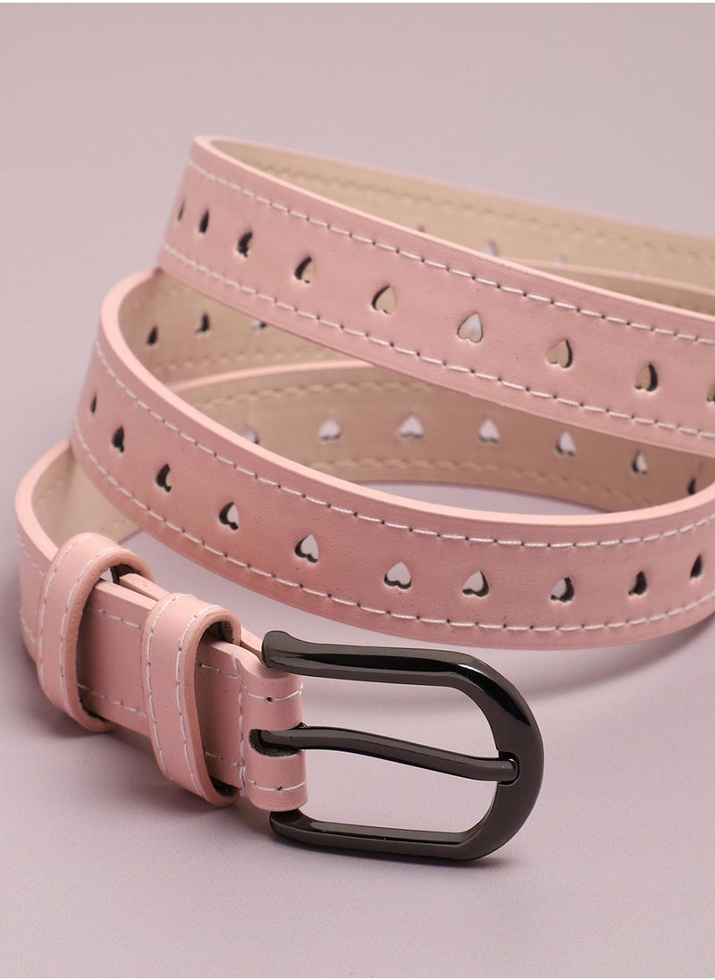 Haute Sauce Pink Solid Waist Belt  - Image 3