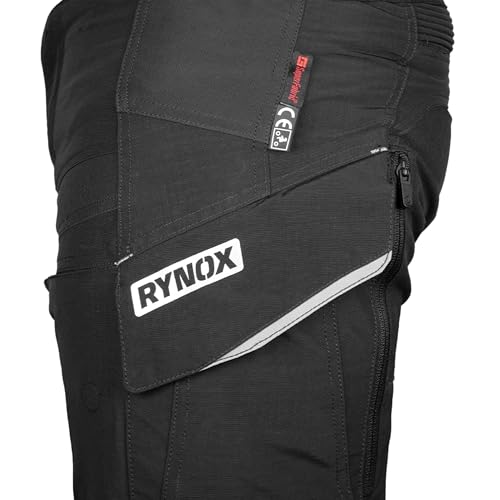 Rynox Men Regular Fit High Rise Stealth Evo 4 - Motorcycle Riding Pants | Impact Protection | Abrasion Resistance | Active Ventilation - Charcoal Black, 4XL - Image 5