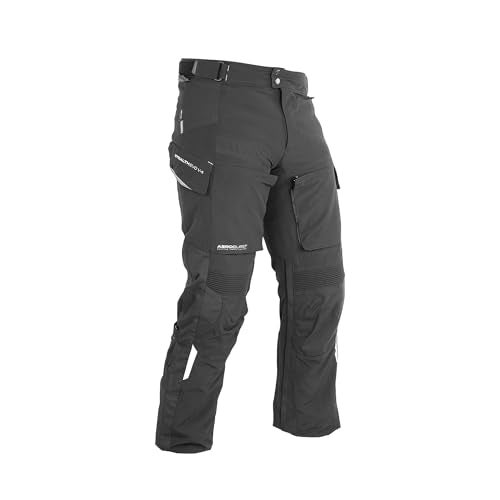 Rynox Men Regular Fit High Rise Stealth Evo 4 - Motorcycle Riding Pants | Impact Protection | Abrasion Resistance | Active Ventilation - Charcoal Black, 4XL - Image 1