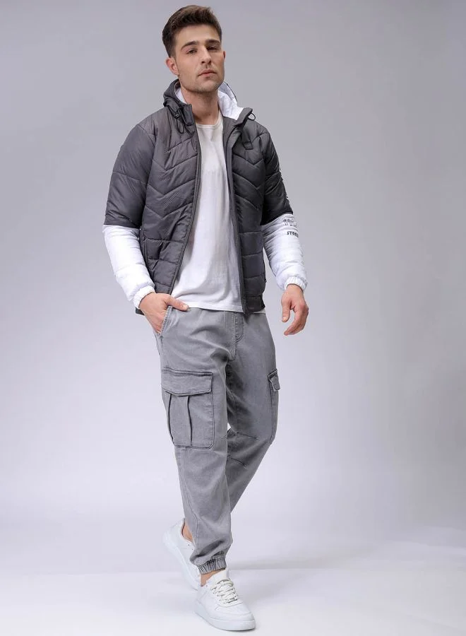 شركة المرآب الهندية Men Slim Fit Mix & Match Puffer Jackets