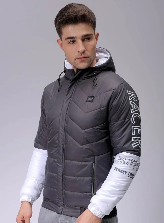 شركة المرآب الهندية Men Slim Fit Mix & Match Puffer Jackets