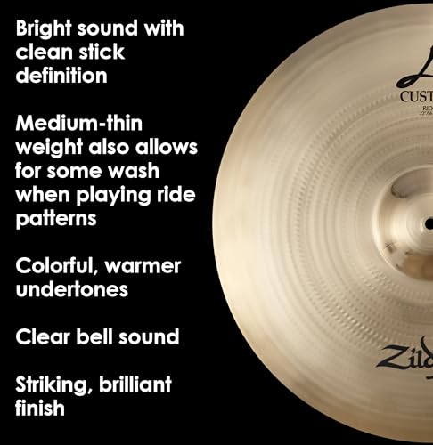 Zildjian Ride Cymbal, 22" (A20520) - Image 4