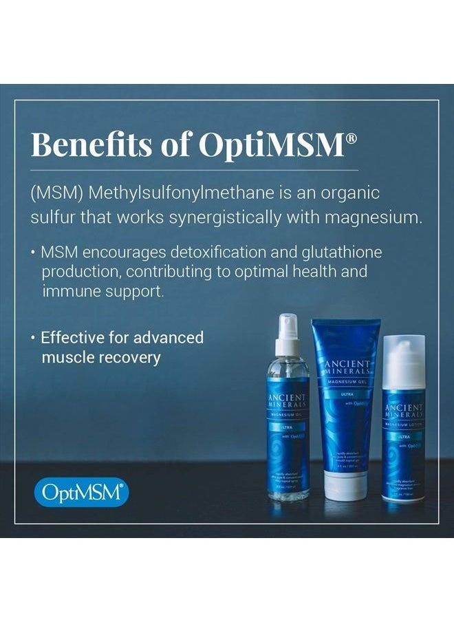 Ancient Minerals Magnesium Oil Spray Ultra with MSM - a Pure Zechstein Topical Magnesium Chloride Supplement with The Added Benefits of OptiMSM (8oz)  - Image 3