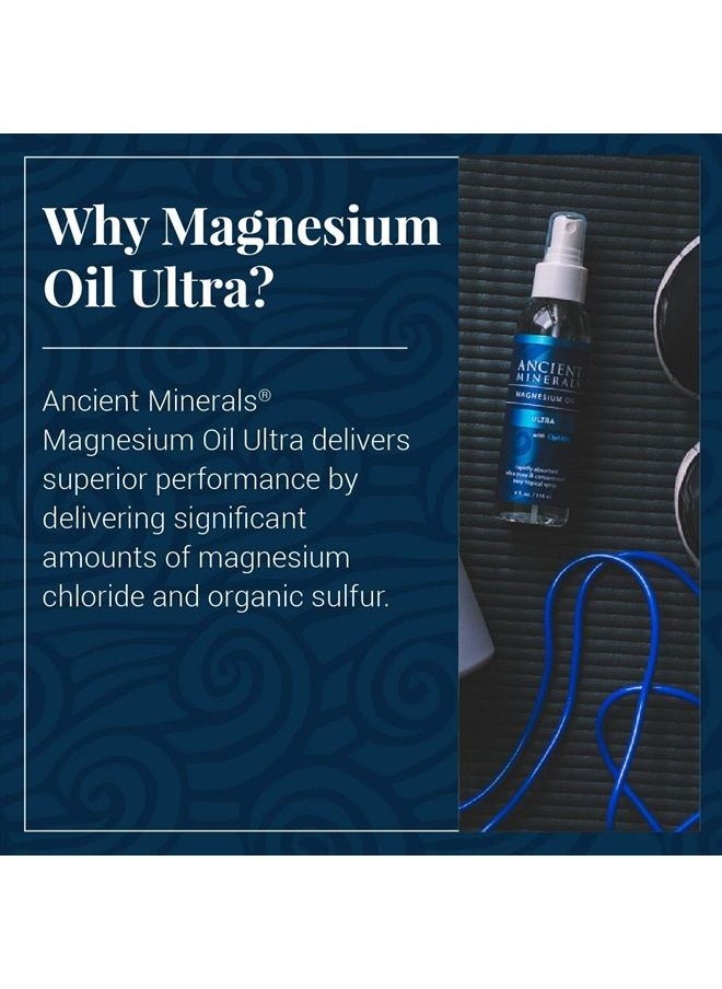 Ancient Minerals Magnesium Oil Spray Ultra with MSM - a Pure Zechstein Topical Magnesium Chloride Supplement with The Added Benefits of OptiMSM (8oz)  - Image 2