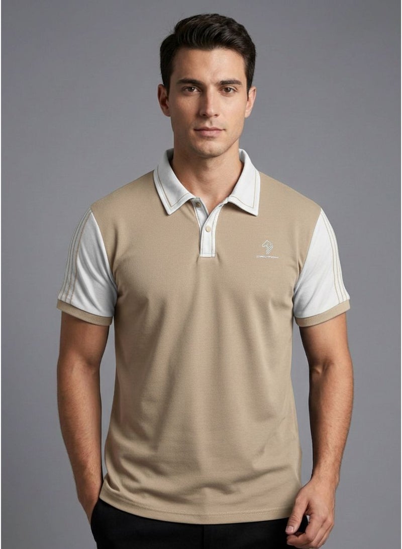 Dayton Men's Polo T-Shirt | Pure Cotton Regular-Fit Tee In Basic Colors | Comfortable And Stylish Everyday Wear - Image 1