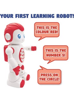 Lexibook Lexibook Powerman Baby Smart Interactive Toy Learning Robot for Kids Dancing Plays Music Quiz Numbers Shapes Colors Boy Girl Junior Red/White  - Image 3