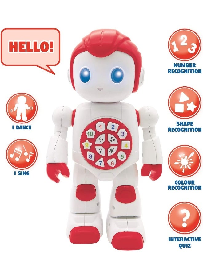 Lexibook Lexibook Powerman Baby Smart Interactive Toy Learning Robot for Kids Dancing Plays Music Quiz Numbers Shapes Colors Boy Girl Junior Red/White  - Image 2