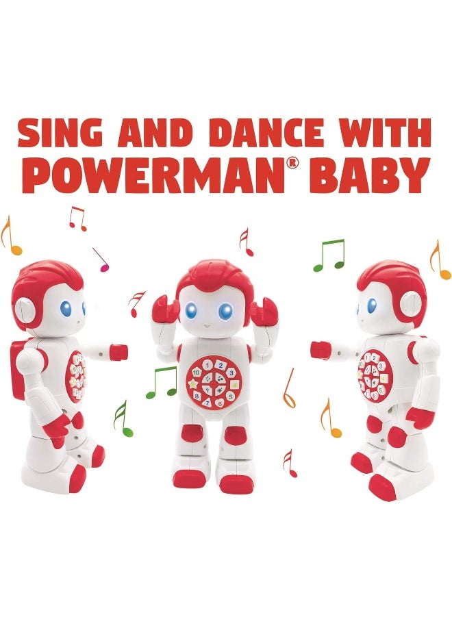 Lexibook Lexibook Powerman Baby Smart Interactive Toy Learning Robot for Kids Dancing Plays Music Quiz Numbers Shapes Colors Boy Girl Junior Red/White  - Image 4