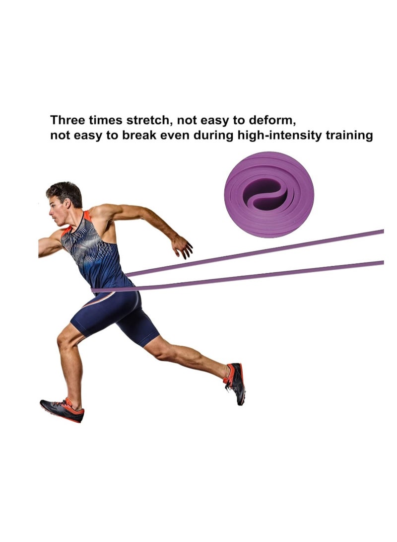 Cyber Pull Up Bands Heavy Duty Resistance Band Assisted Training Bands Ideal for Men and Women Crossfit,Assisted Pull-ups, Body Stretching,Powerlifting,Physical Therapy - purple Band 27-45 KG - Image 2