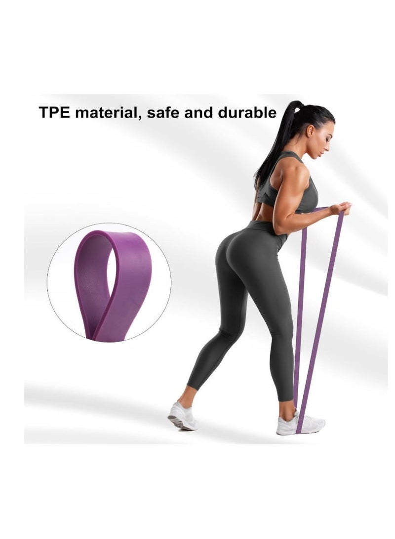 Cyber Pull Up Bands Heavy Duty Resistance Band Assisted Training Bands Ideal for Men and Women Crossfit,Assisted Pull-ups, Body Stretching,Powerlifting,Physical Therapy - purple Band 27-45 KG - Image 4