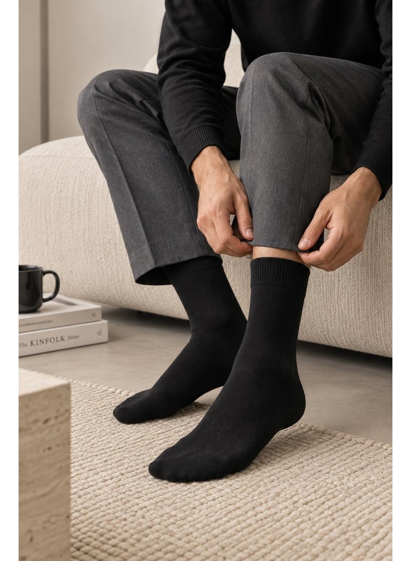 Nileton Men’s Classic Cotton Socks – Pack of 3 – Soft Breathable Mid-Calf Dress, Casual & Classic Socks for Men Everyday Wear - Image 2