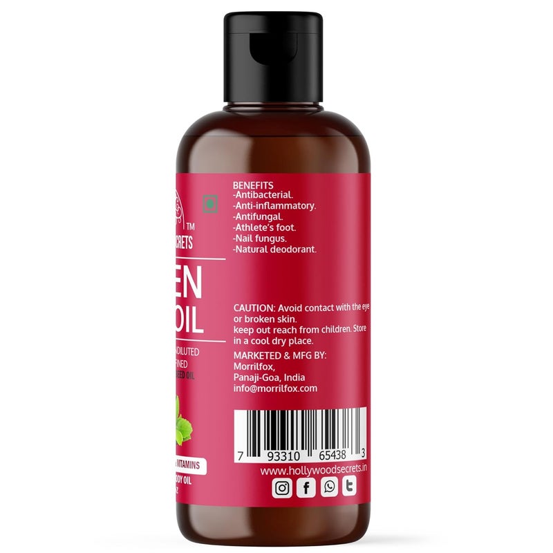 Hollywood Secrets Organic Pure Green tea Seed Oil Skin Hair 100 ml - Image 3