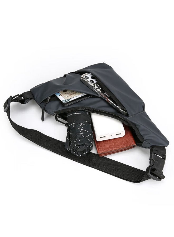 Tfo North American Series Outdoor Chest Bag, Fashionable Multifunctional Casual Shoulder Bag Travel Backpack 9402532 Gray - Image 3