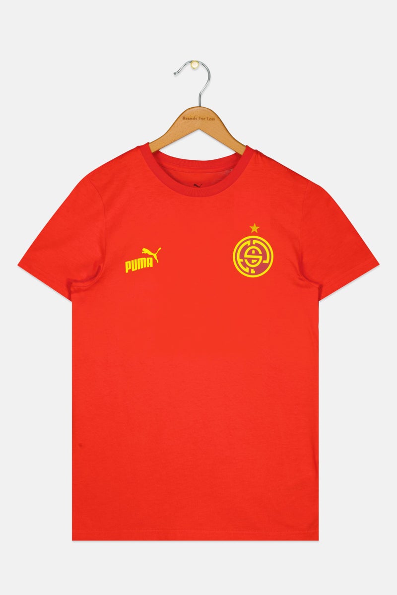 PUMA Kids Boy Short Sleeve Outdoor T Shirt, Red  - Image 1
