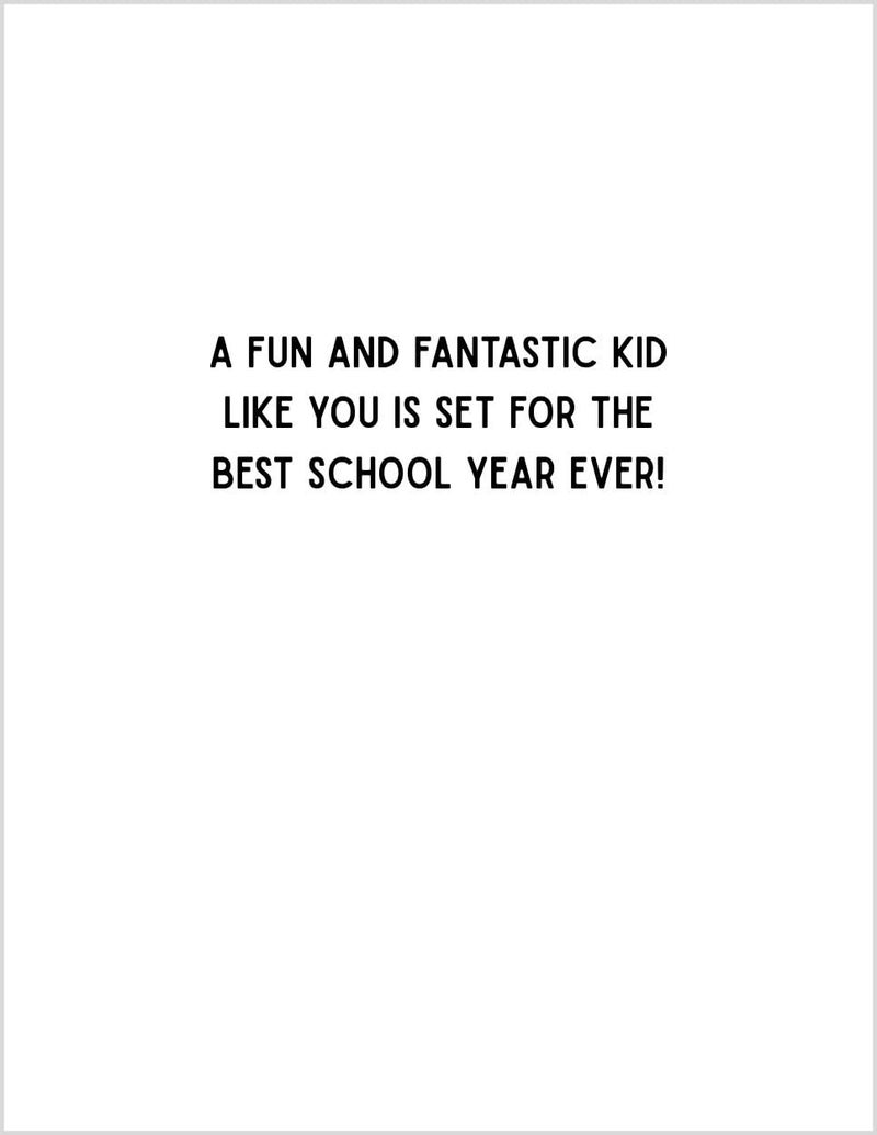 Greeting Card Time To Go Back To School for Student Kid Child - Best Year Ever - Image 2