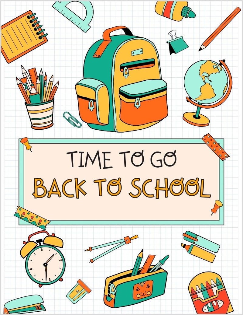Greeting Card Time To Go Back To School for Student Kid Child - Best Year Ever - Image 1