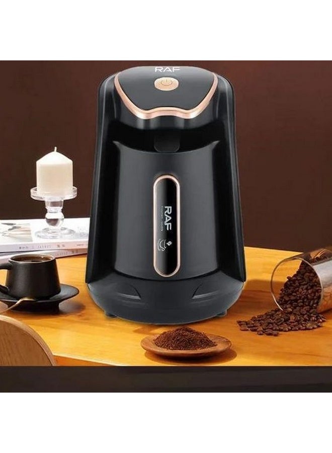 RAF Turkish Coffee Pot R.103 – 300ml 600W Electric Turkish Coffee Maker, Portable Coffee Brewing Pot with Ergonomic Handle, Fast Heating Coffee Machine for Home & Office, Black - Image 3