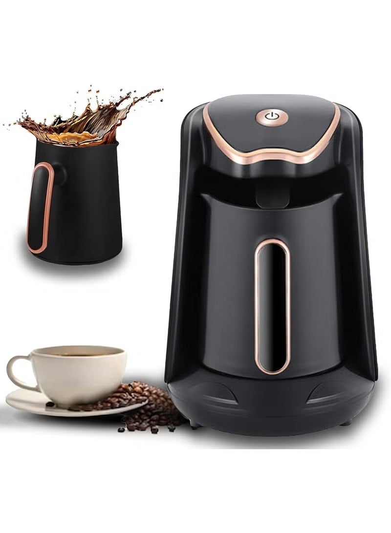 RAF Turkish Coffee Pot R.103 – 300ml 600W Electric Turkish Coffee Maker, Portable Coffee Brewing Pot with Ergonomic Handle, Fast Heating Coffee Machine for Home & Office, Black - Image 5