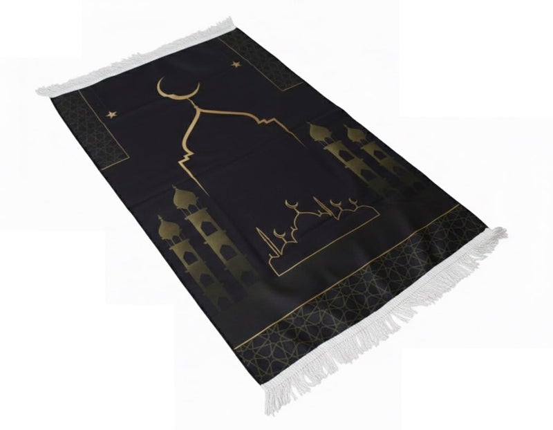 Stellar Stores Ramadan Box Holy Quran & Praying Mat, Amazing Censer & Incense, Bookmark (Black) - Image 1