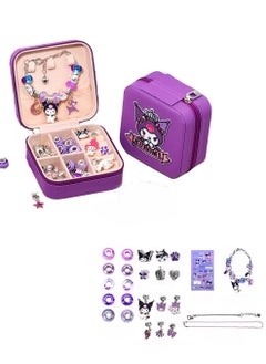 26 Pieces Beaded Bracelet Making Kit, Girls Bead Jewelry Making Kit for DIY Making Necklace Gift for Girls Aged 7-14 with Jewelry Box