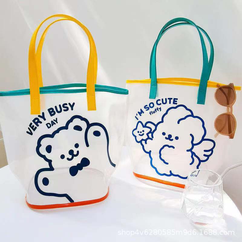 Cute Cartoon PVC Jelly Beach Bag - Image 1