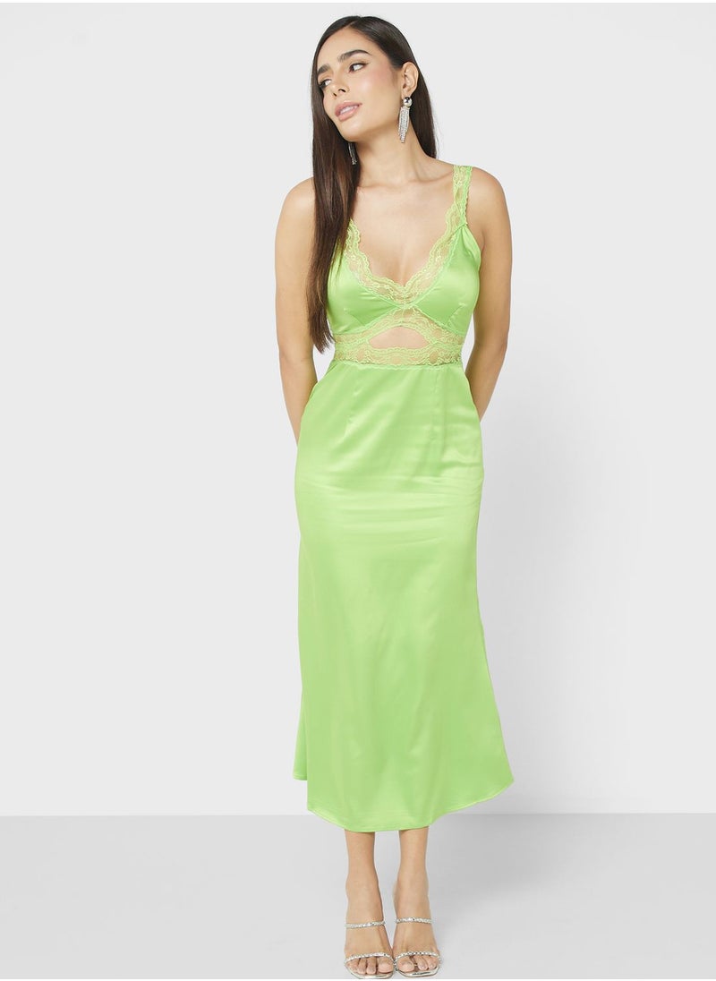 Never fully Dressed - Front Cut Out Strappy Dress - Image 1