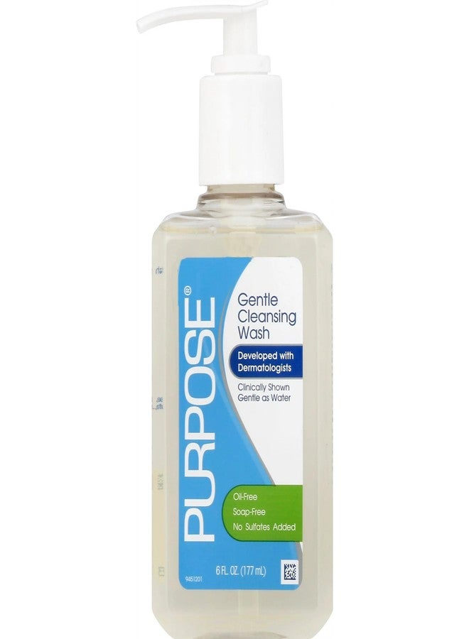 PURPOSE Gentle Cleansing Wash, Oil-Free, Soap-Free, No Sulfates Added, 6 FL OZ (Pack of 3) - Image 1