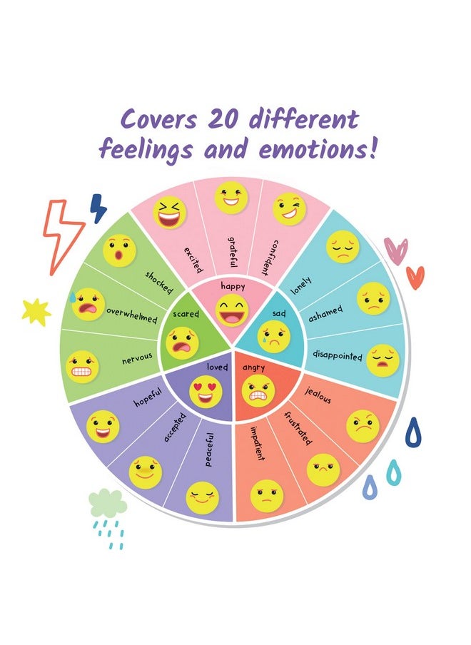 hand2mind hand2mind Express Your Feelings Journal, Emotions Journal for Kids with Feelings Wheel, Social Emotional Books for Kids, Growth Mindset for Kids, Mindfulness for Kids, Calm Down Corner Supplies  - Image 2