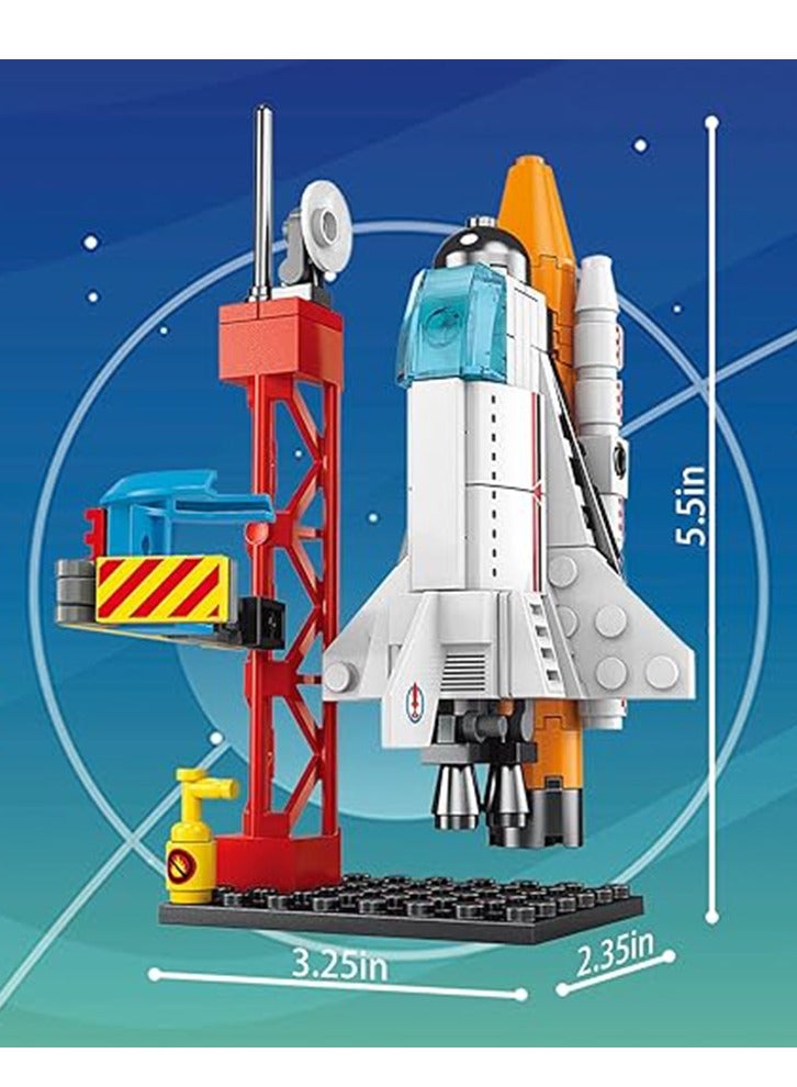 107-Piece Aviation Rocket Building Blocks Toys, Spacecraft Models, Train Hands-On Skills Develop Intelligence And Stimulate Creativity  - Image 2