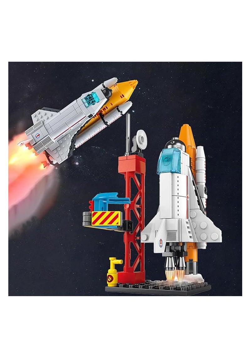 107-Piece Aviation Rocket Building Blocks Toys, Spacecraft Models, Train Hands-On Skills Develop Intelligence And Stimulate Creativity  - Image 4