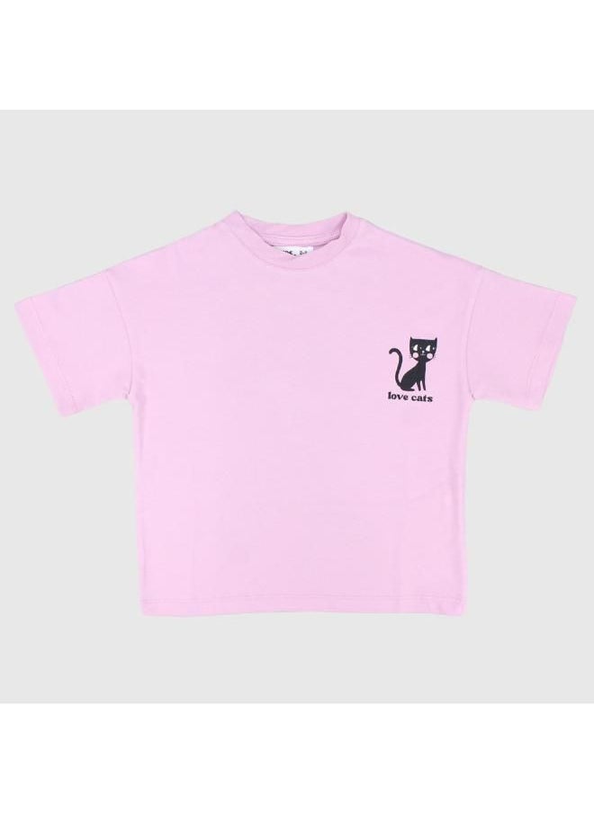 Our kids - Meow Short-Sleeved T-Shirt - Image 1