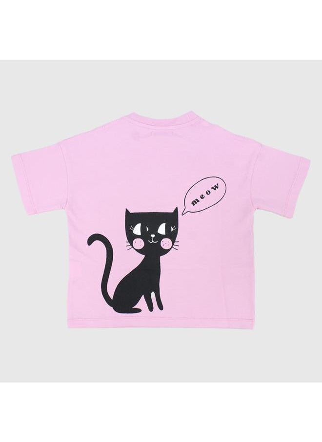 Our kids - Meow Short-Sleeved T-Shirt - Image 1
