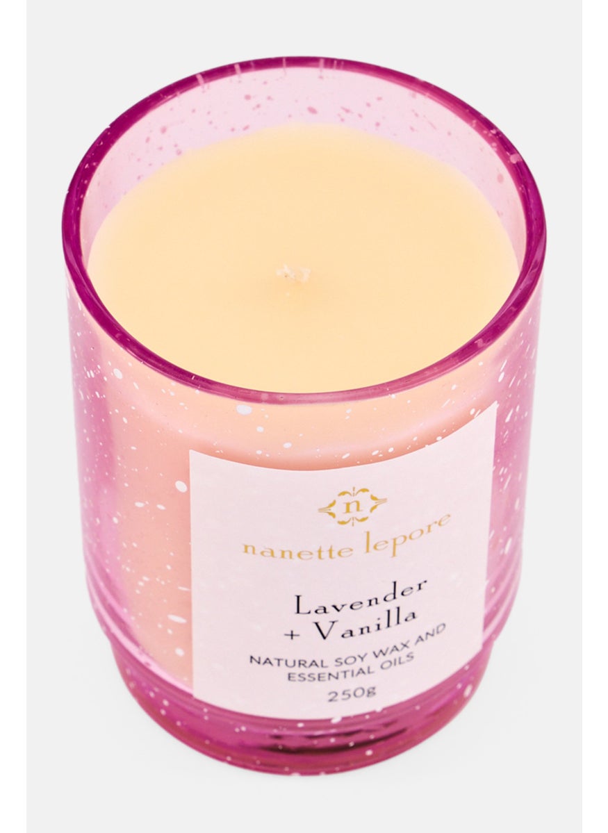 Lavender And Vanilla Scented Candle 250 g, Dark Pink - pzsku/Z818A9FCD2BF9EA25F487Z/45/_/1737642034/f958ec50-818e-4f03-adcb-aa3293233aac