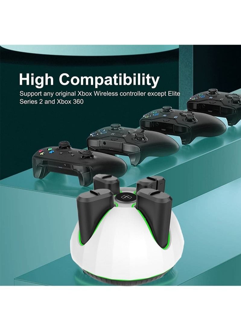 AOLION - Rechargeable Battery Pack for Xbox Controller, 4x1100mAh Battery with Charger, Rechargeable Battery Charger Compatible with Xbox Series X|S/Xbox One/Xbox One S/X Controllers - Image 1