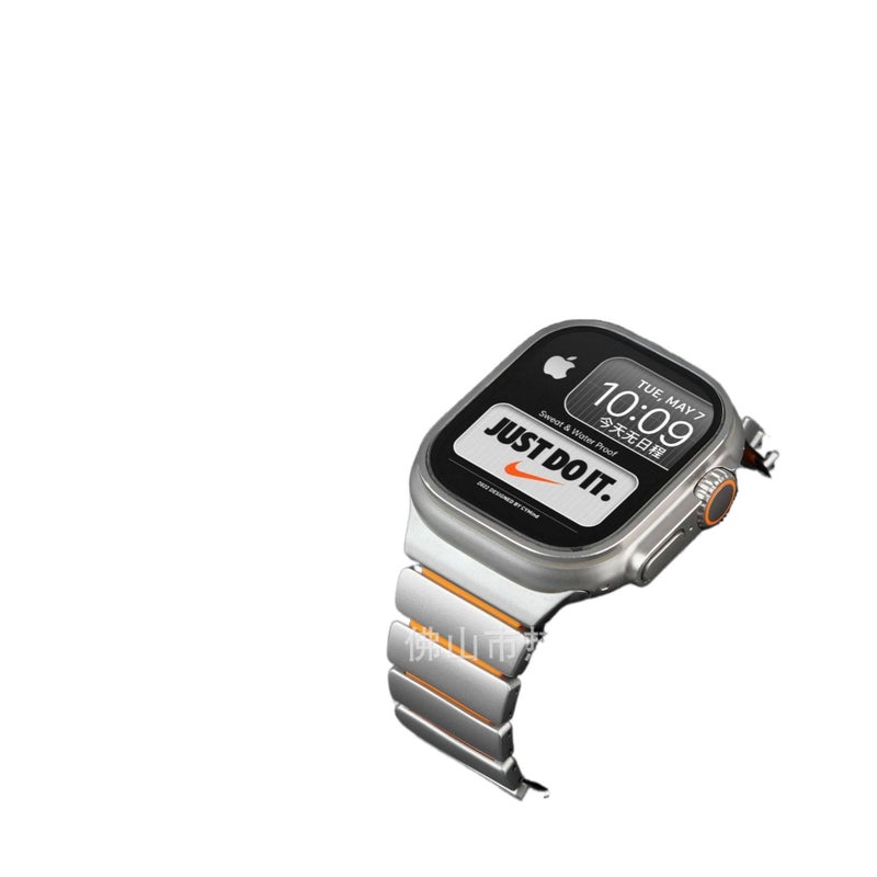 سوار ساعة ذكية سوار رياضي من السيليكون متوافق باللون أخضر قابل للتعديل مع Apple Watch 42/44/45/49mm بملاءمة قابلة للتعديل وحزام بديل - Image 3