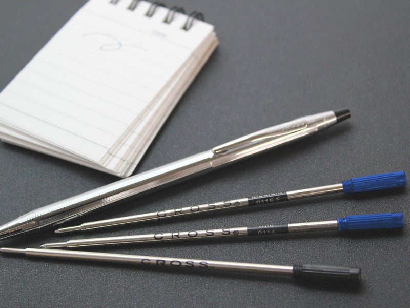 Cross 85112 Refills for Ballpoint Pens, Medium, Blue Ink, 2/Pack - Image 3