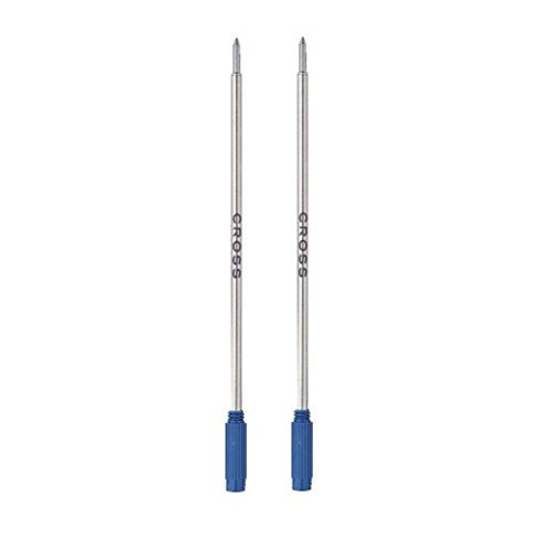Cross 85112 Refills for Ballpoint Pens, Medium, Blue Ink, 2/Pack - Image 1