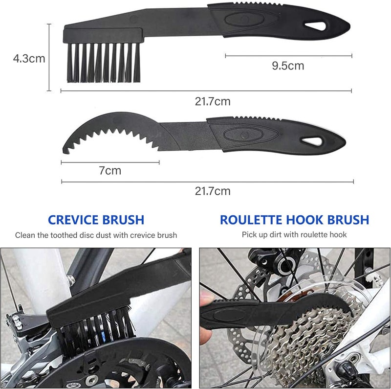 YIMAX Bike Chain Cleaner Set - 100ML Chain Lube & 300ML Cleaning Spray with Brushes - Image 2