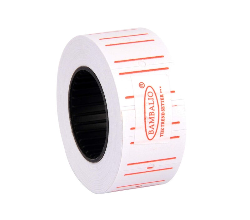 BAMBALIO Price Label ROLL 10 Rolls x 600 Labels Compatible with All Single Line Labeling Machines (White) - Image 3