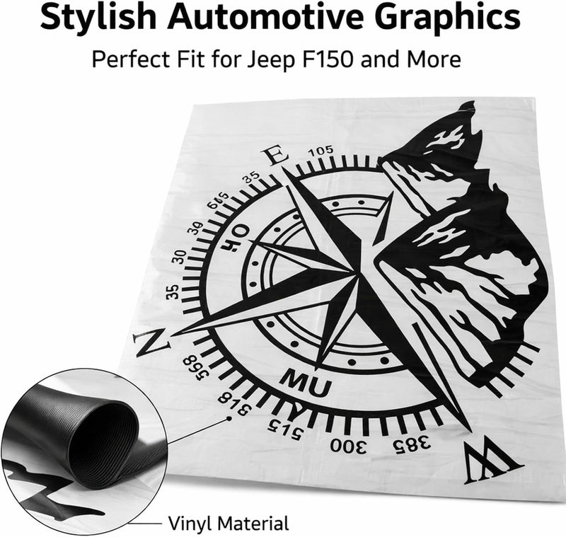 Car Sticker Decal, 50x60cm, Black, Self Adhesive, Durable Fade - Precise Cut, Easy Installation for JK CJ TJ YJ - Image 2