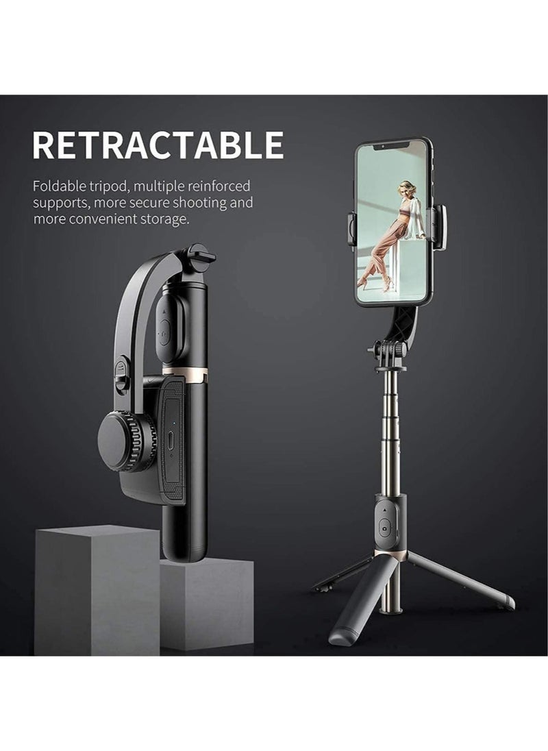ELTRAZONE 1-Axis Handheld Gimbal Stabilizer for Smartphone with Extendable Bluetooth Selfie Stick and Tripod, Multifunction Remote 360 Degree Automatic Rotation  - Image 2