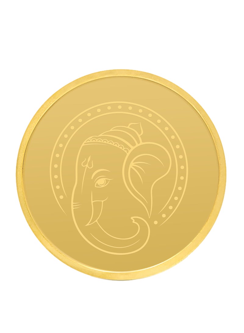 RG REFINERY Rafmoh Bullion 4 Gram 24k Gold Coin with Ganesh Design - 4 Grams Gold Coin 24KT 999.9 Purity - Image 2