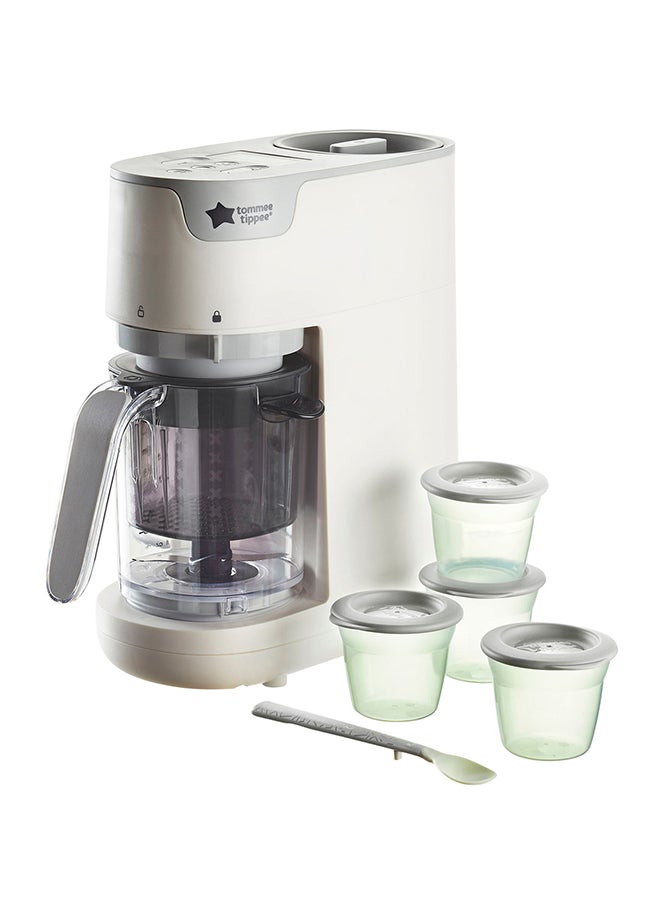 tommee tippee 6 In 1 Quick-Cook Baby Food Maker -White - Image 2