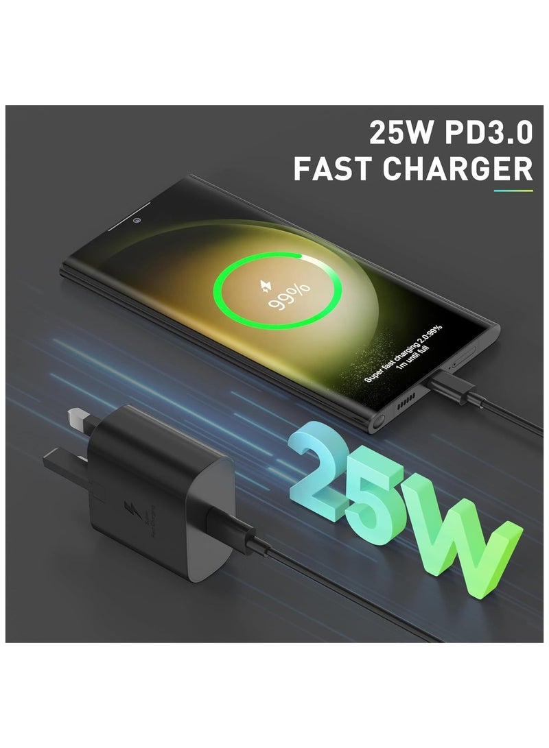 25W Fast Charger - USB C Wall Charger with USB-C Cable, Super Fast C Adapter, PPS 25W C Plug - Image 3